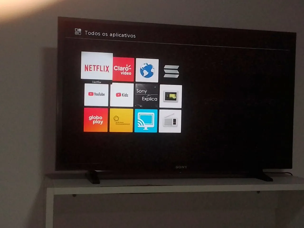 Smart TV Sony - Acesso a Apps