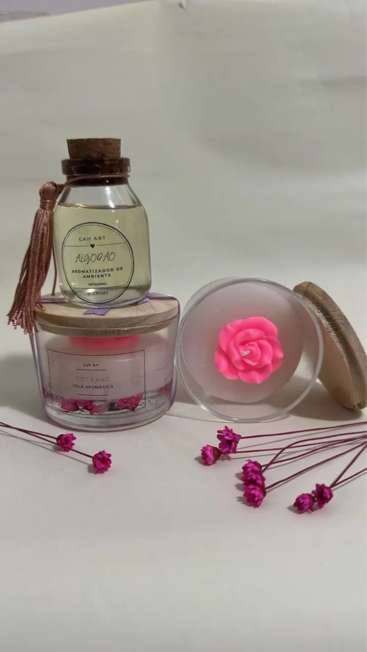 Kit Velas Aromáticas Artesanais Cah Art - Dia das Mães - Foto 3