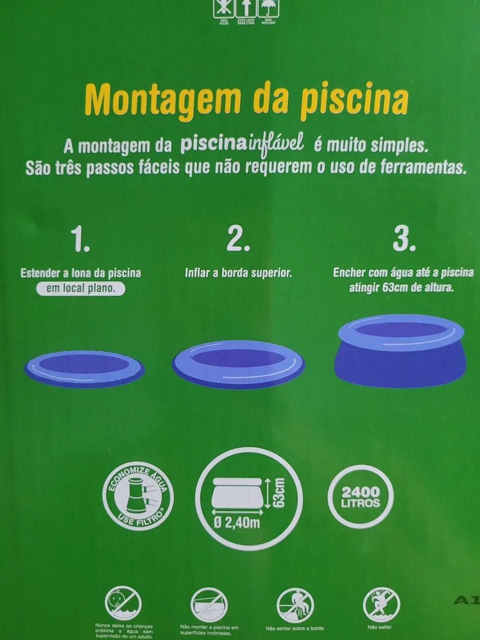 Piscina Inflável 2400L - Foto 3