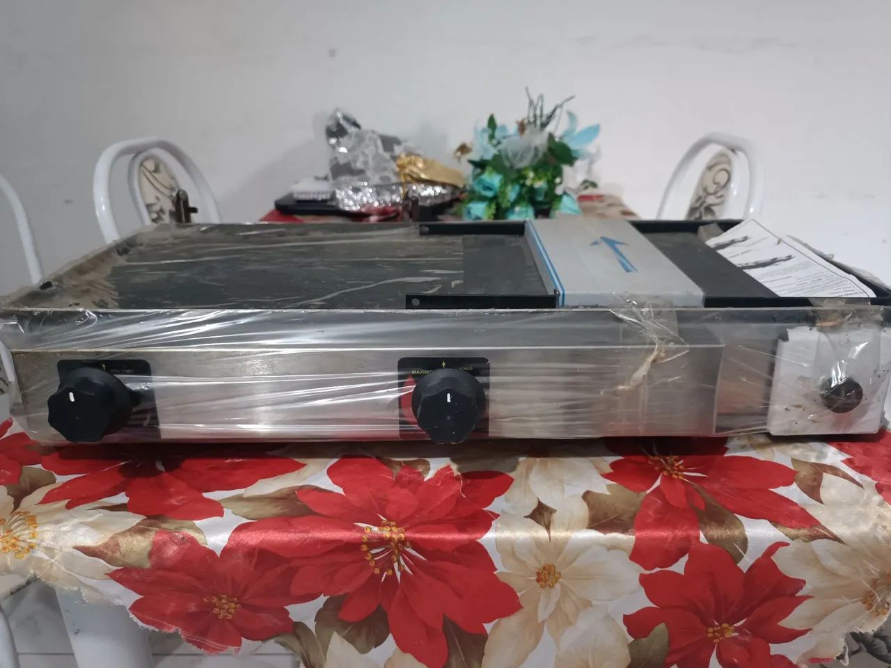 Chapa industrial para hambúrguer e espetinho  - Foto 3