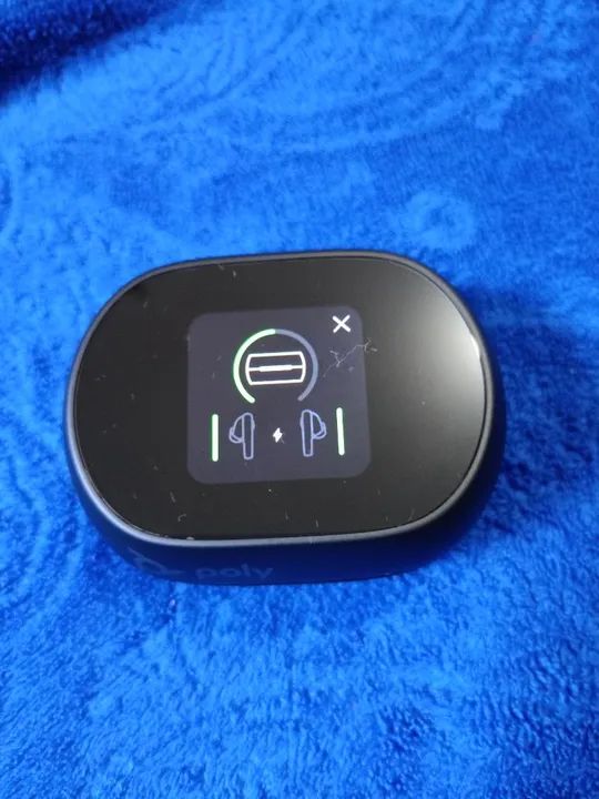 Fones de Ouvido Poly Voyager Free 60+ UC M Preto - usado - Foto 4