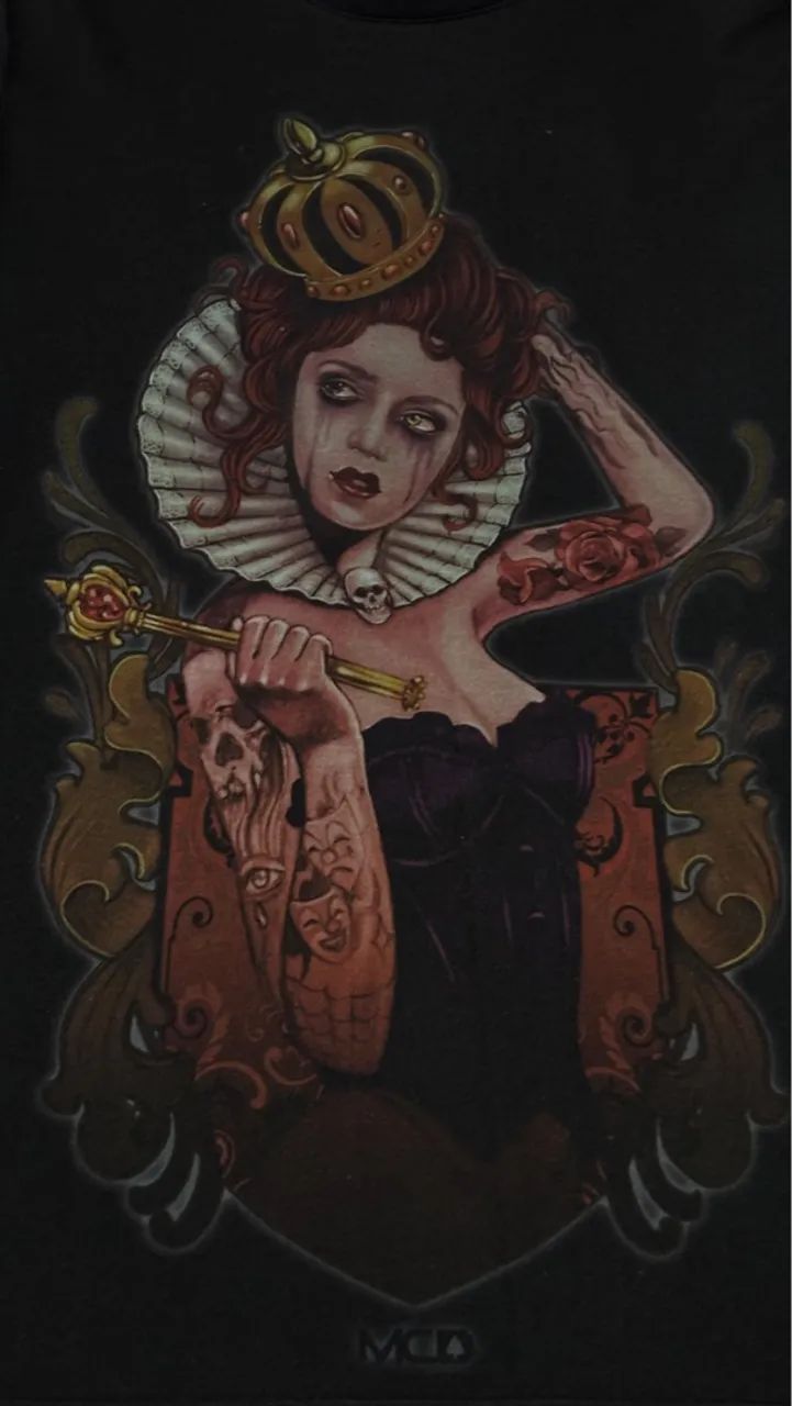 Camiseta MCD Queen Tattoo - Preta - Foto 3