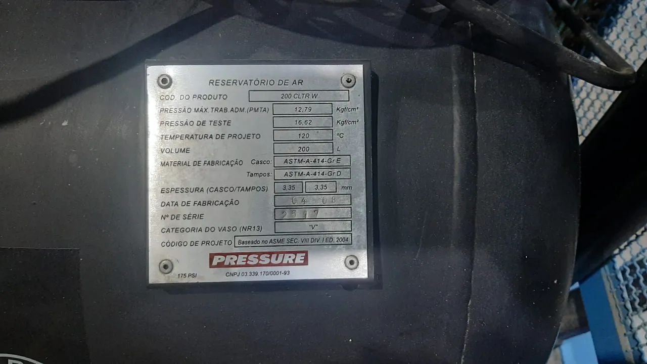 Compressor de Ar Ônix 200 Litros - 5 HpP - Foto 5
