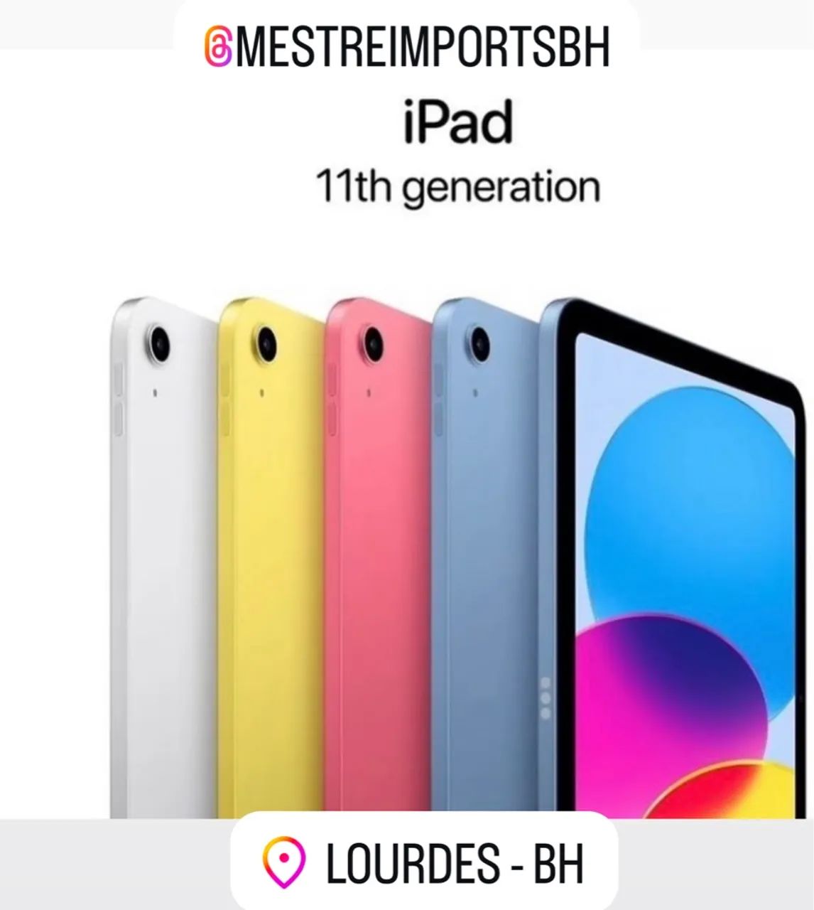 IPAD 11 128GB WI-FI (NOVO) - LACRADO - LOJA FÍSICA ATÉ 18 VEZES 