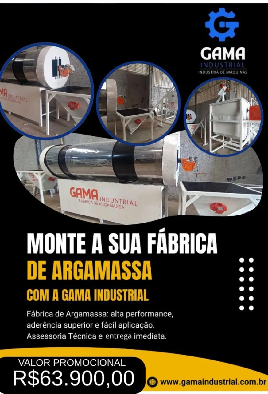 Fábrica de Argamassa Completa - GAMA INDUSTRIAL