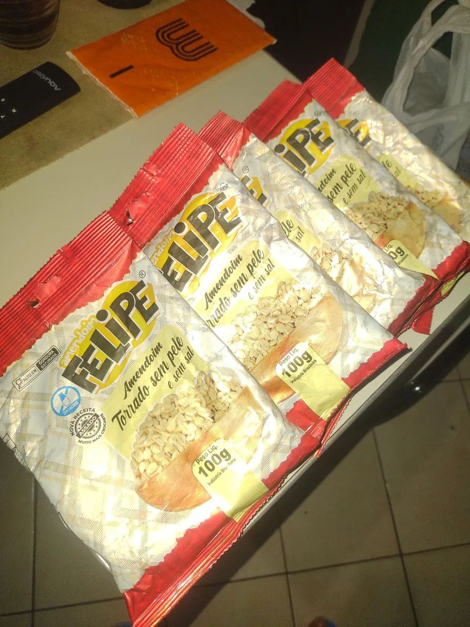 Amendoim Torrado Sem Pele E Sem Sal - Felipa - 100g - Foto 2