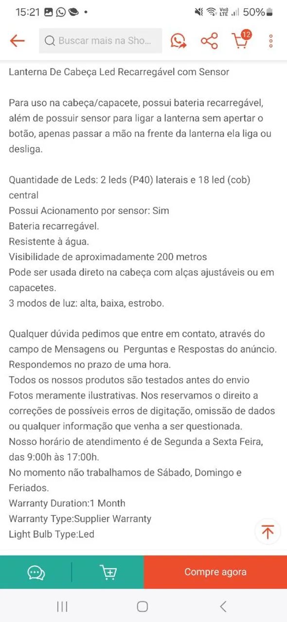 Lanterna recarregável  - Foto 3