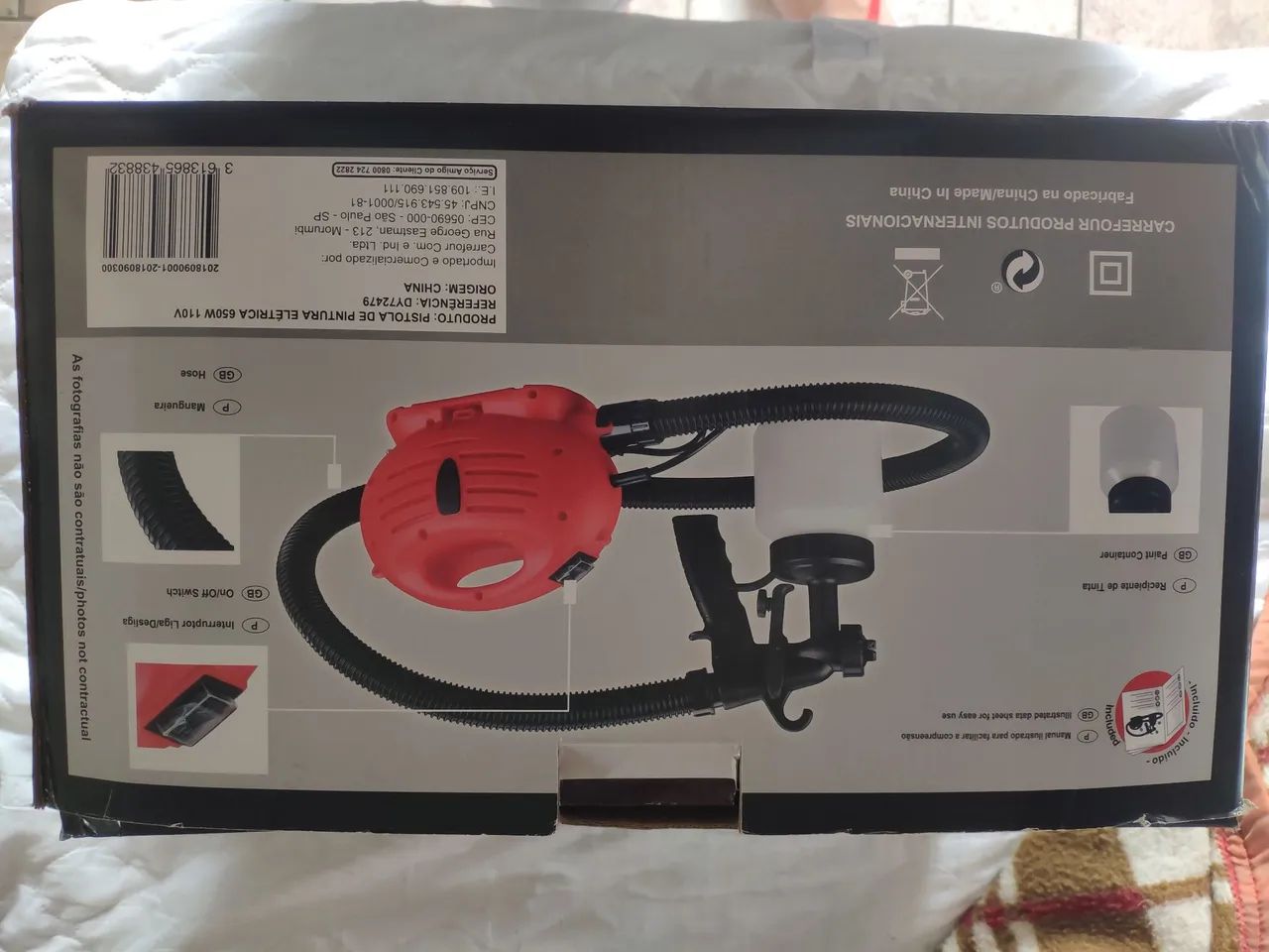 Pistola de Pintura Elétrica 650W  - Foto 3