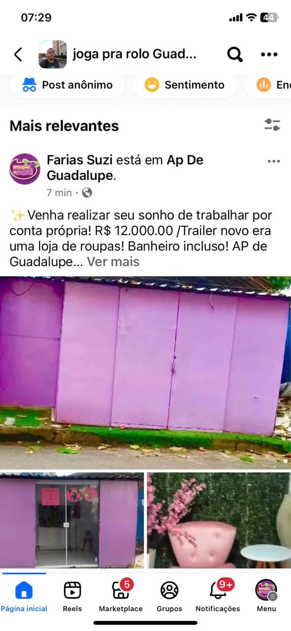 Trailer novo R$12.000,00 / era uma loja de roupas/ com ponto