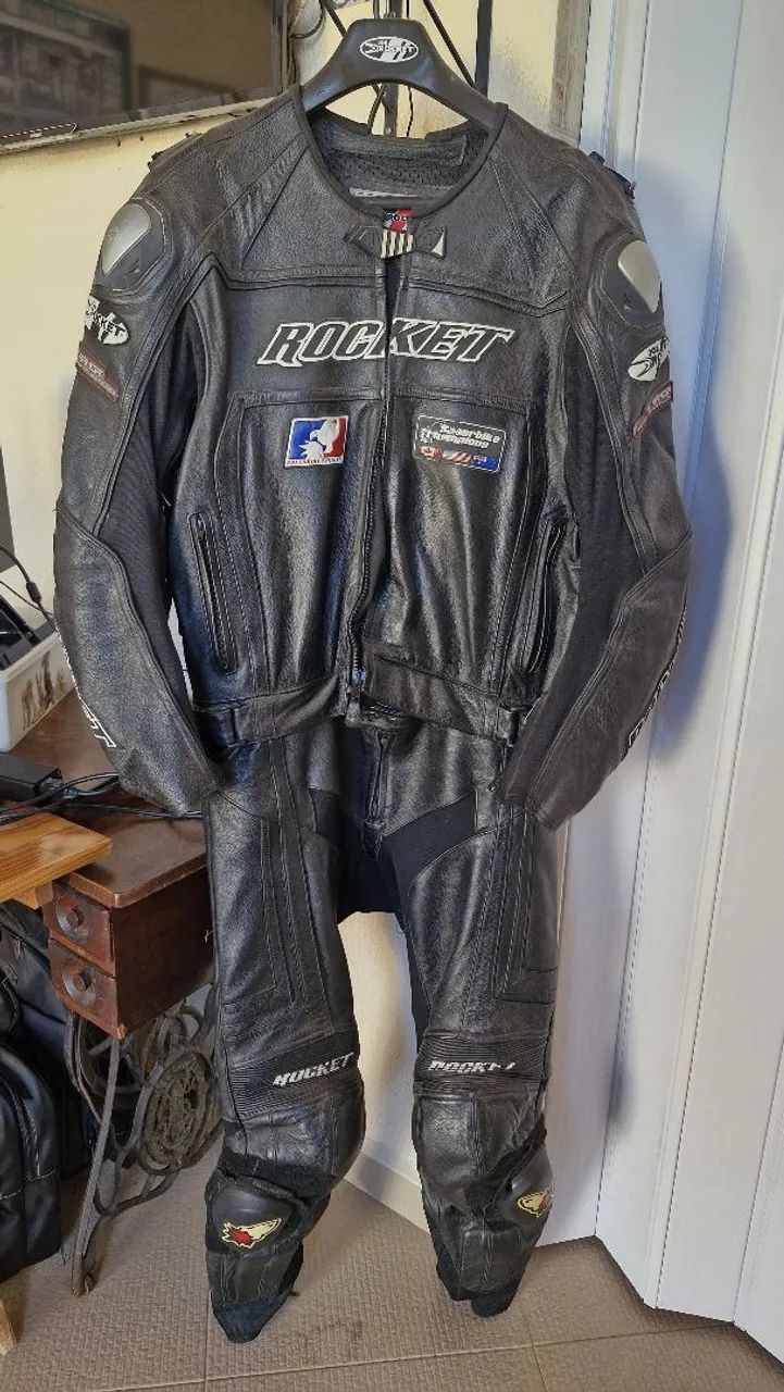 Macacão de Motociclista Couro Joe Rocket 46