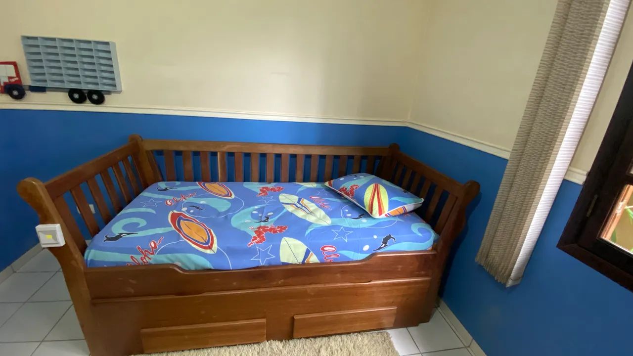 Cama bi Box solteiro de madeira Imbuia  - Foto 3