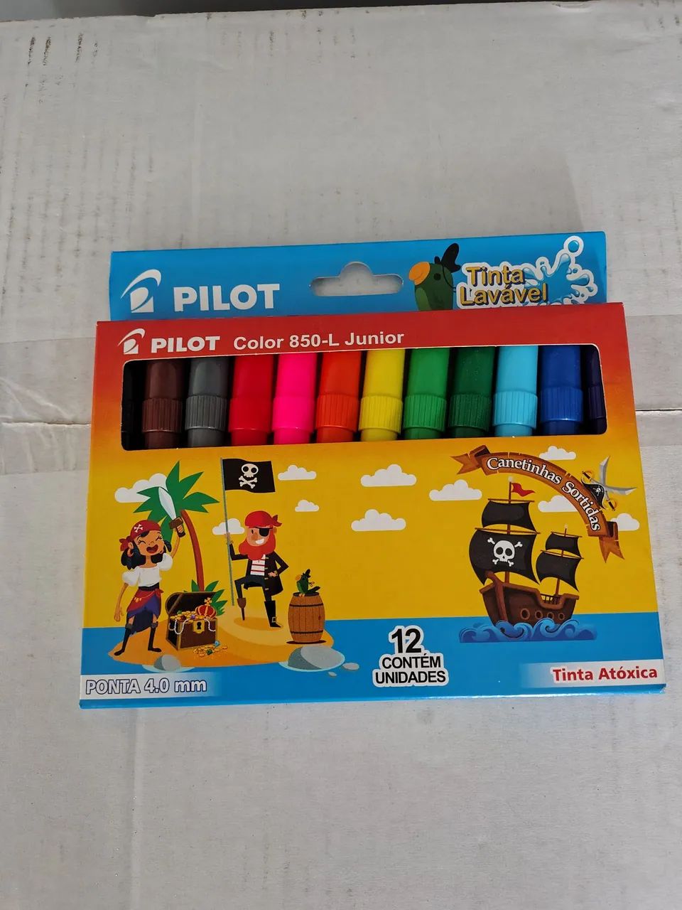 Canetinhas hidrográficas Pilot Color 850-L Junior, kit material escolar