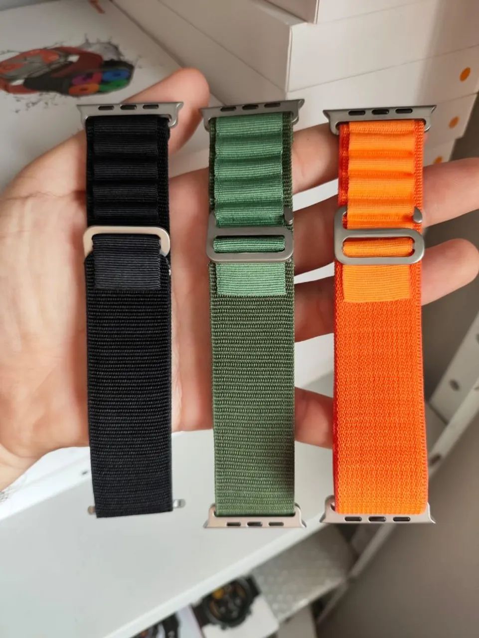 PULSEIRA DE TECIDO SMARTWATCH 44/45/49MM - Foto 2