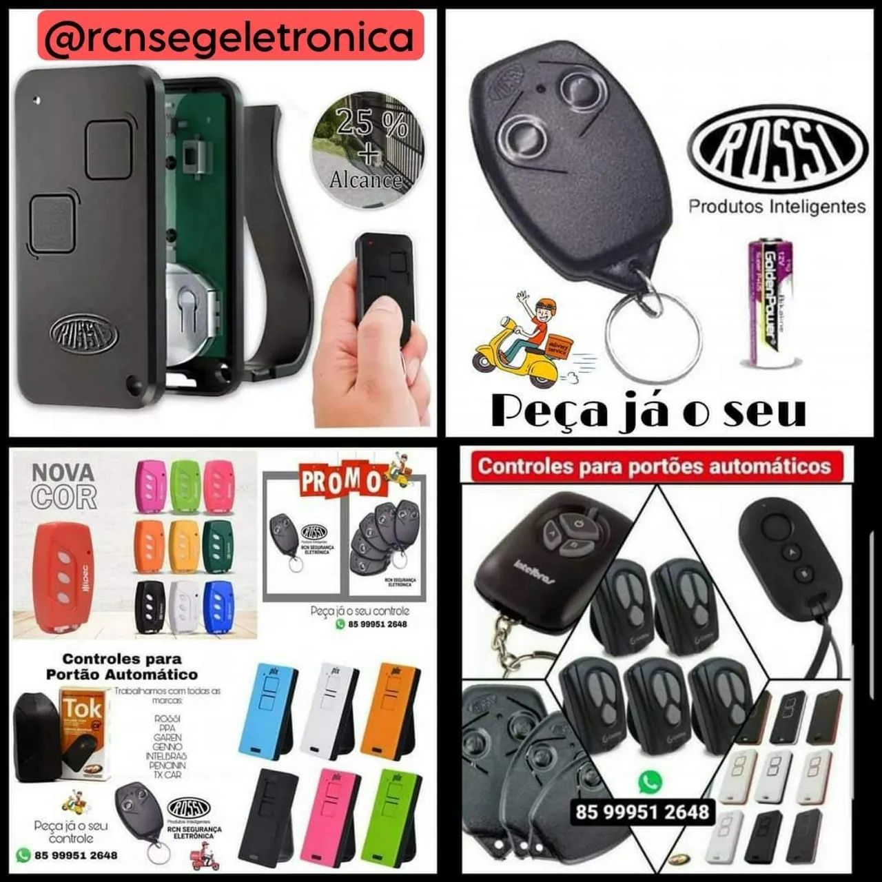 CONTROLES DE PORTÃO AUTOMÁTICO 