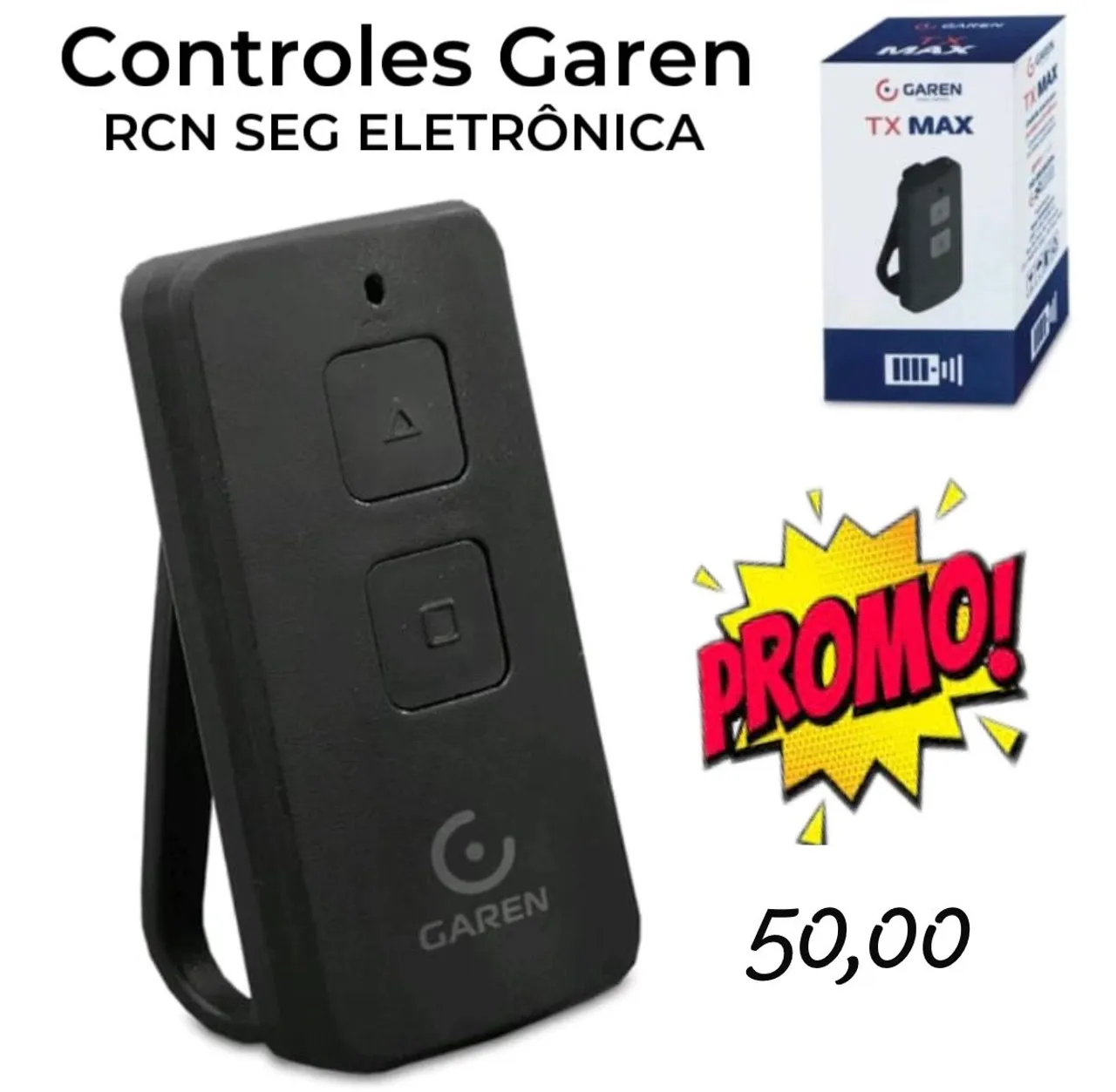 Controle Remoto Garen RCN SEG Eletrônica - Promoção!