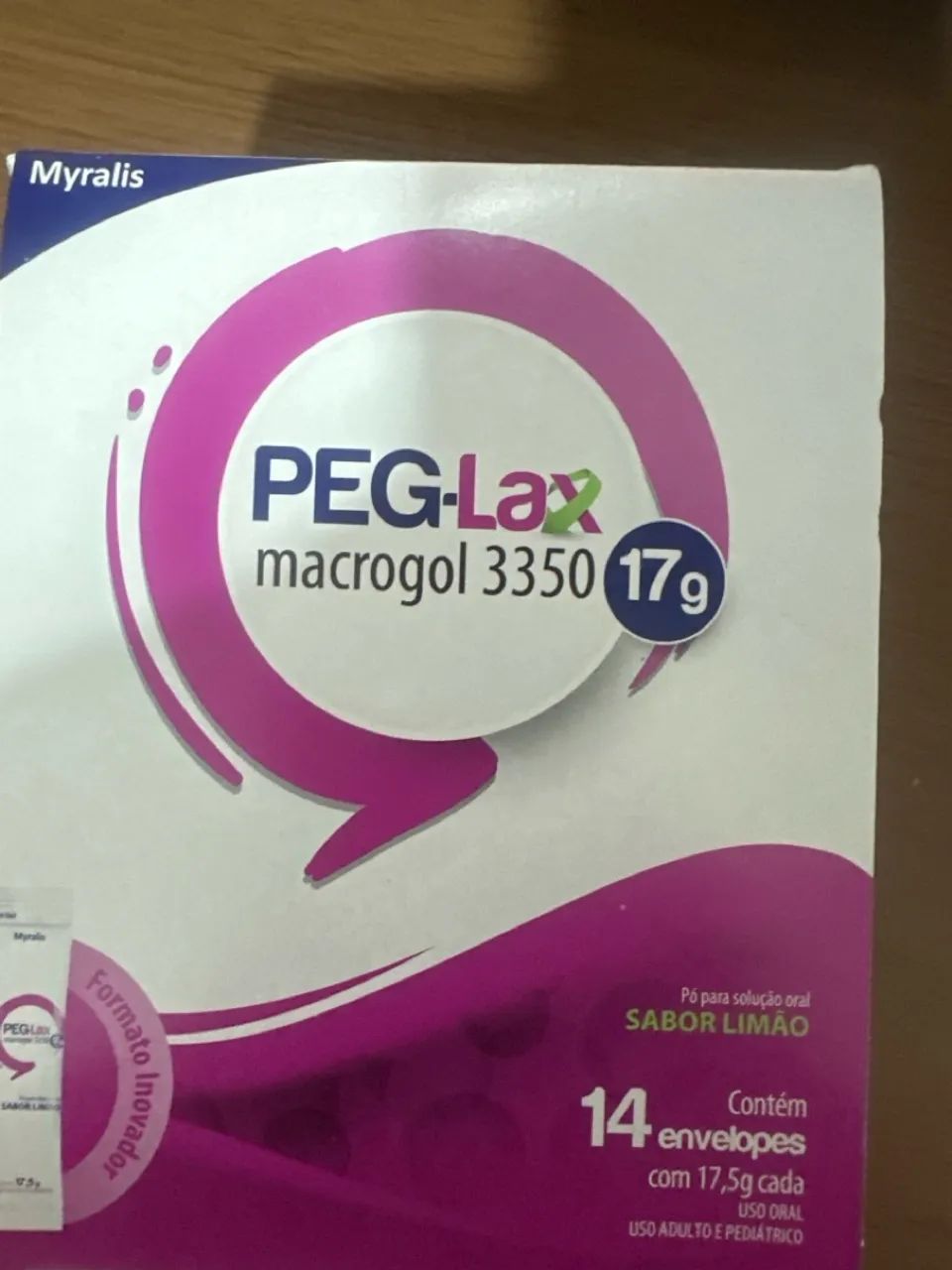 PEG-Lax 17,5g - 14 Envelopes - Sabor Limão