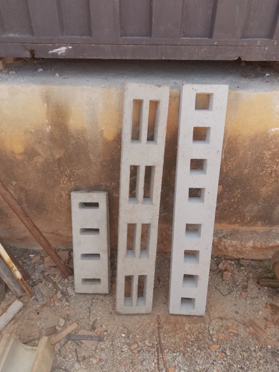 Grelha de concreto e outros produtos 