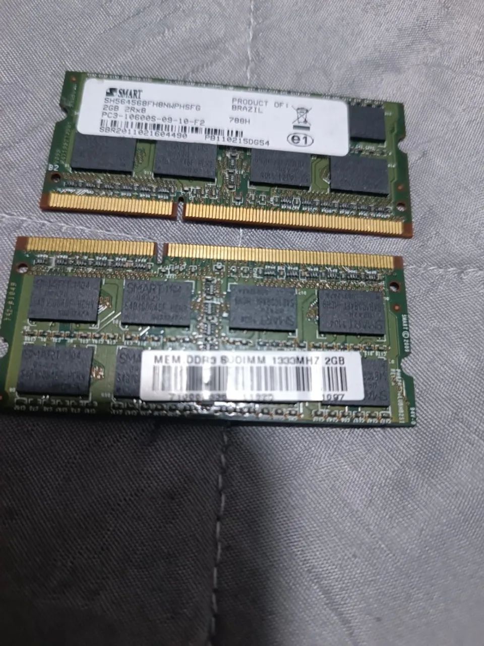 Par de memória RAM 2 + 2GB para notebbok
