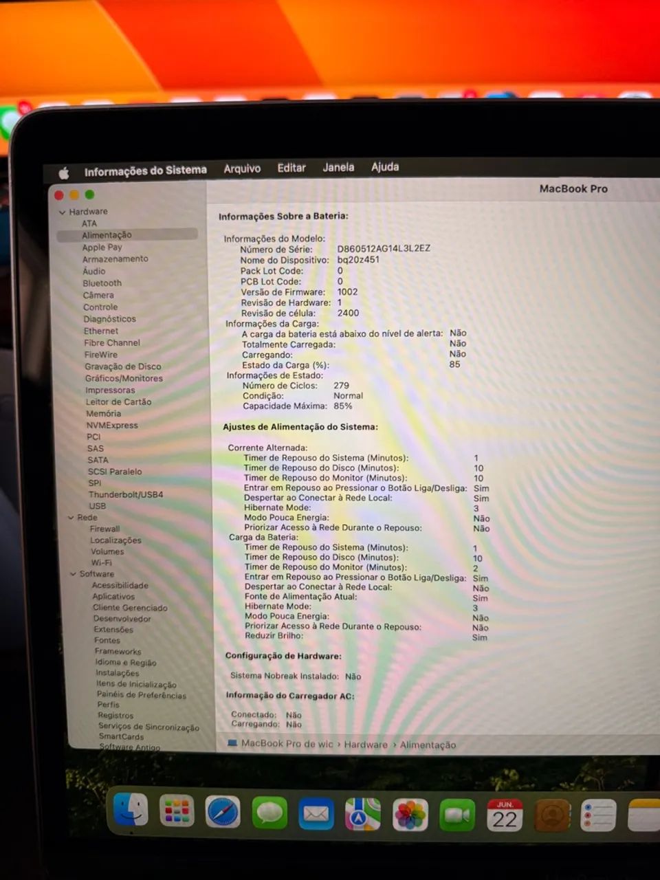 MacBook Pro M1 2020 - 16GB de RAM - 512Gb de SSD - Foto 5