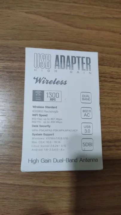 Placa WI-FI USB WIRELESS AC-1300. - Foto 4