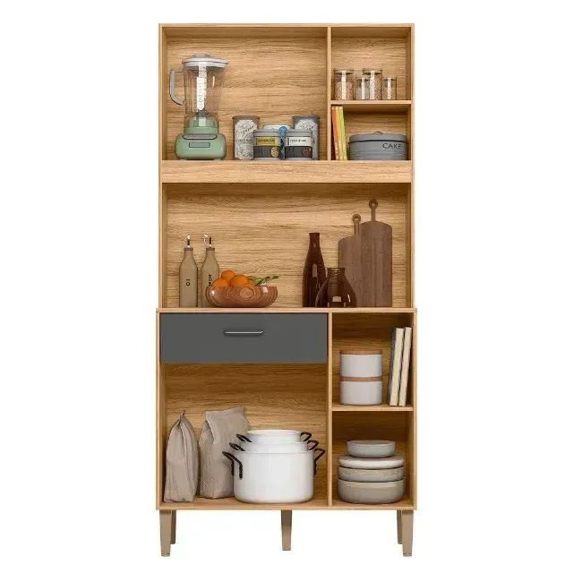 Armário de cozinha magazin freijo chumbo 4 portas 1 gaveta  - Foto 2