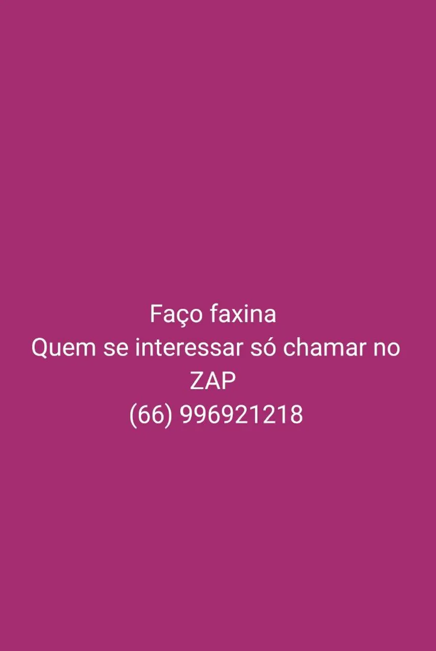 Faço faxina