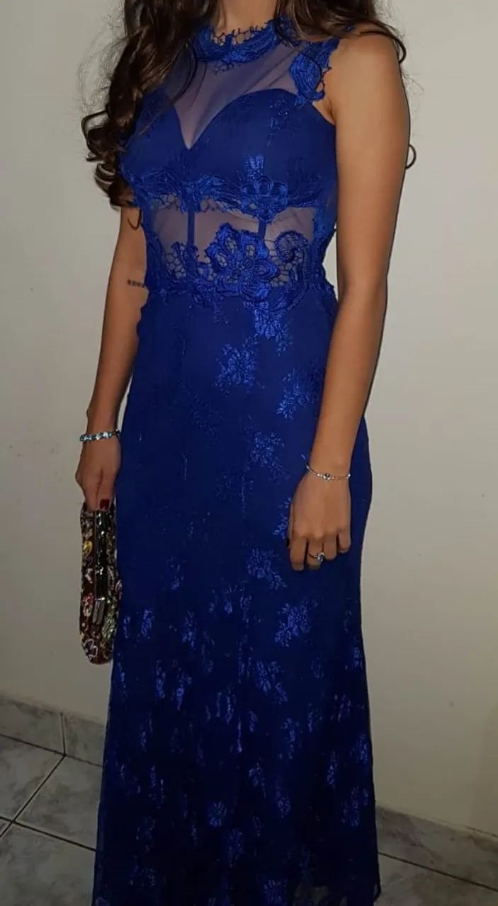 Vestido de Festa Azulão - Foto 2