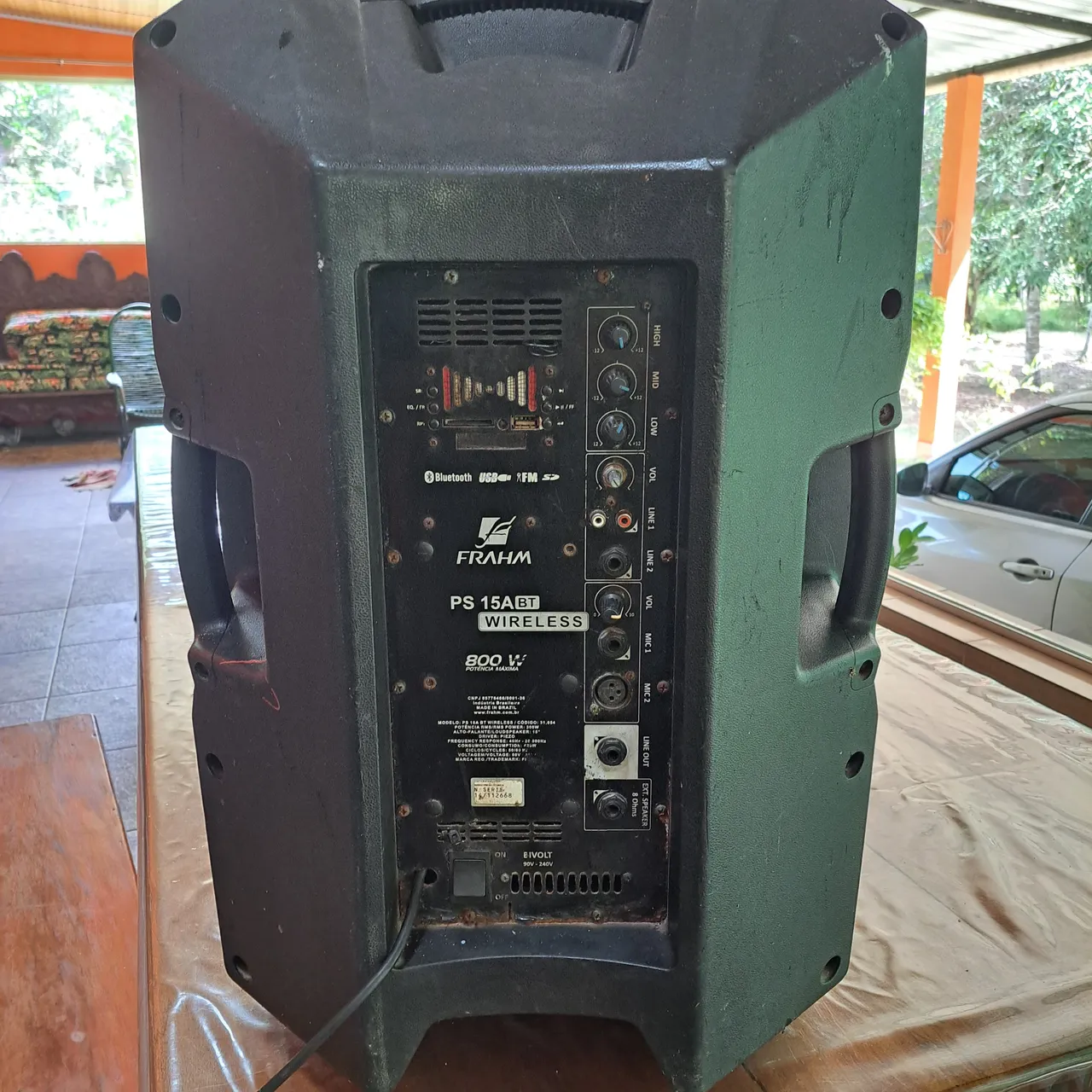 Caixa de Som Frahm PS 15ABT Wireless 800W