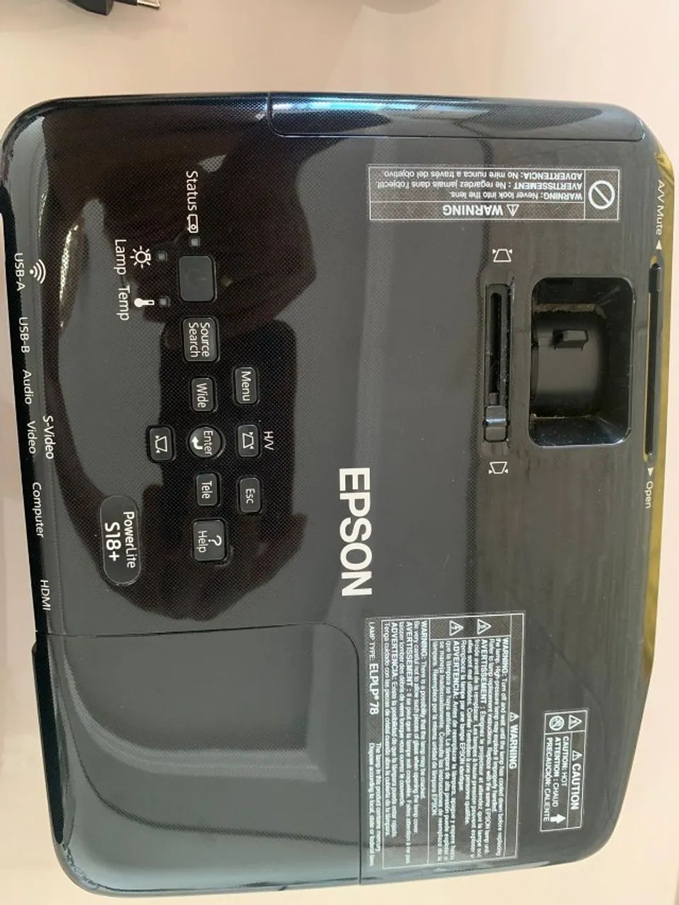 Projetor Epson PowerLite S18+ - Foto 4