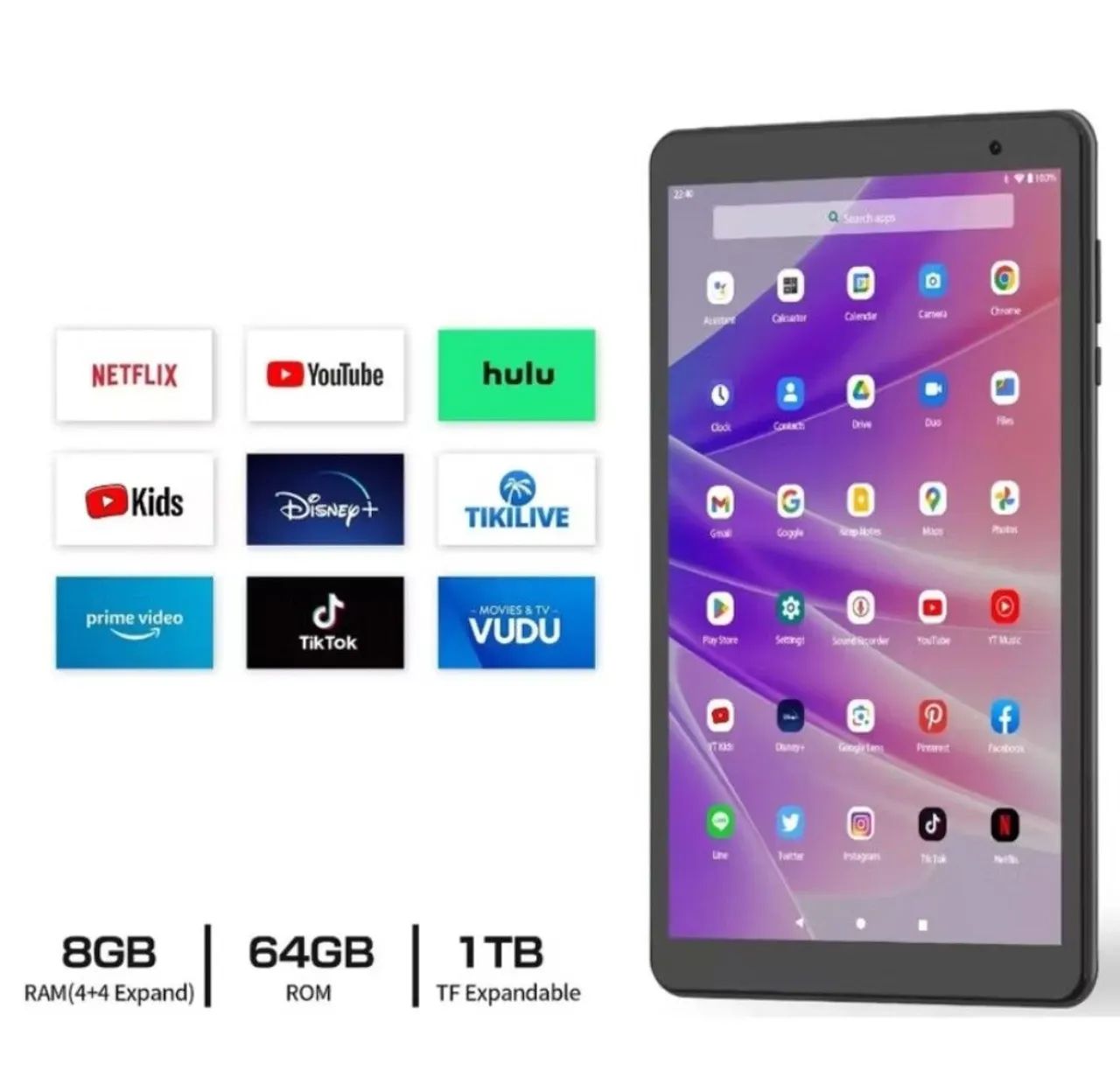 Tablet Pritom L8 PLUS 4GB/64GB Preto (LACRADO) - Foto 2