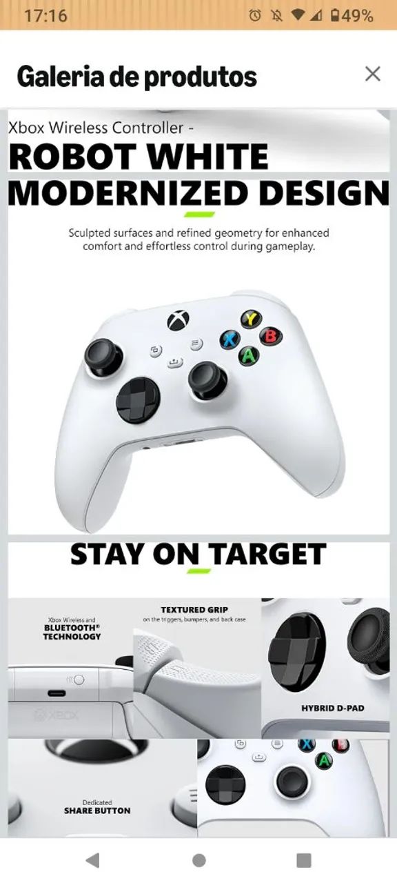 Controle XBOX (Branco)  série S - Foto 2