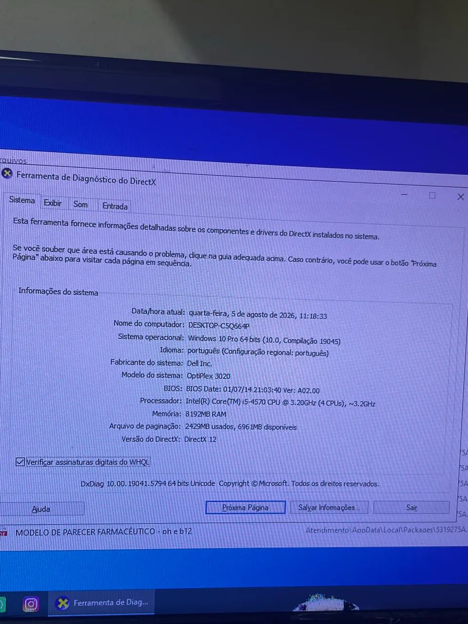 Cpu Dell 3020 core i5 4 geração  - Foto 2