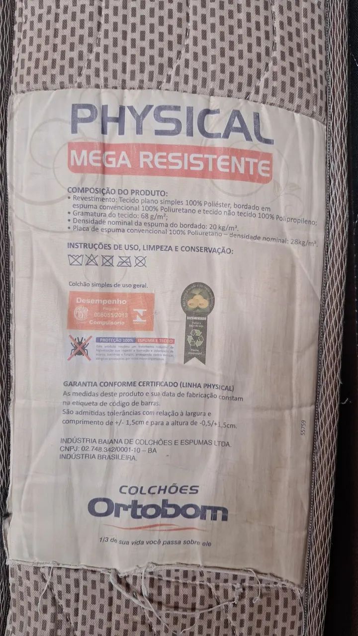 Cama box solteiro,  ortobom 