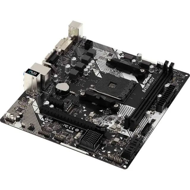 PLACA MAE ASROCK B450M-HDV R4.0 MATX AM4 NOVA! - Foto 4