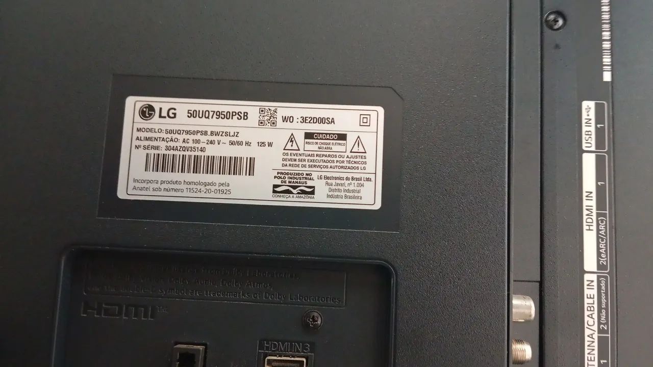 Tv LG 50 polegadas tela quebrada  - Foto 2