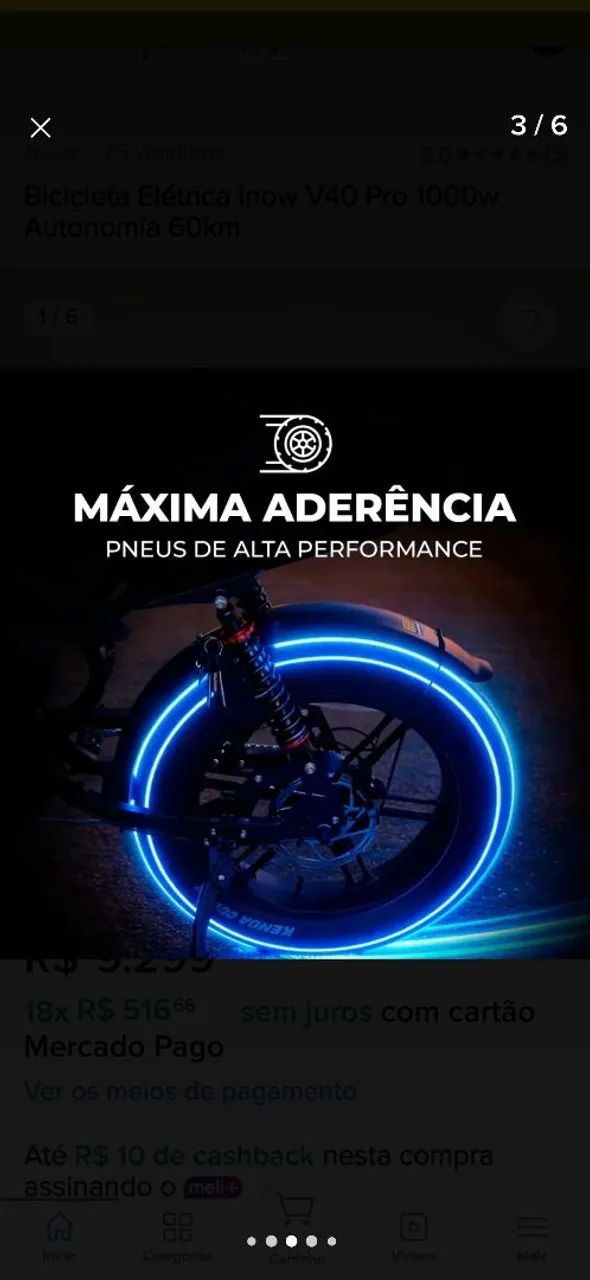 Bike Eletrica V40 pro Inow - Foto 3