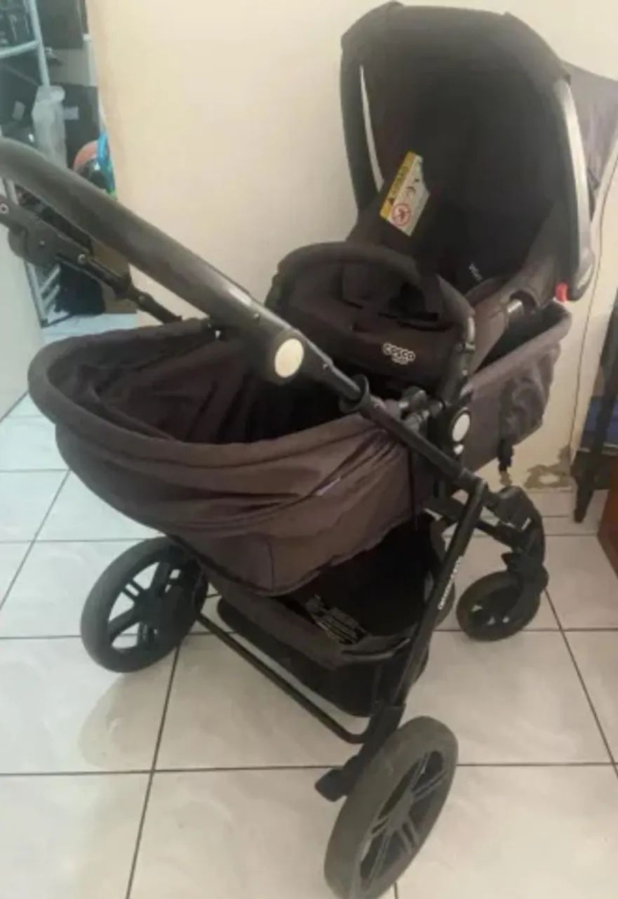 CARRINHO DE BEBÊ COSCO + BB CONFORTO  - Foto 4