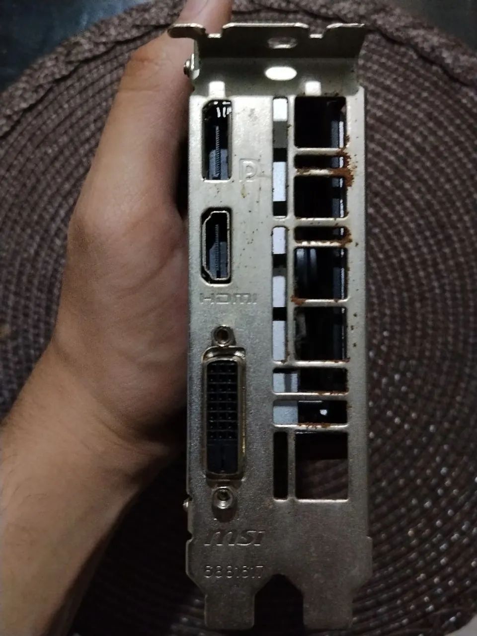 Placa de vídeo GTX 1650 MSI, queimada. - Foto 2