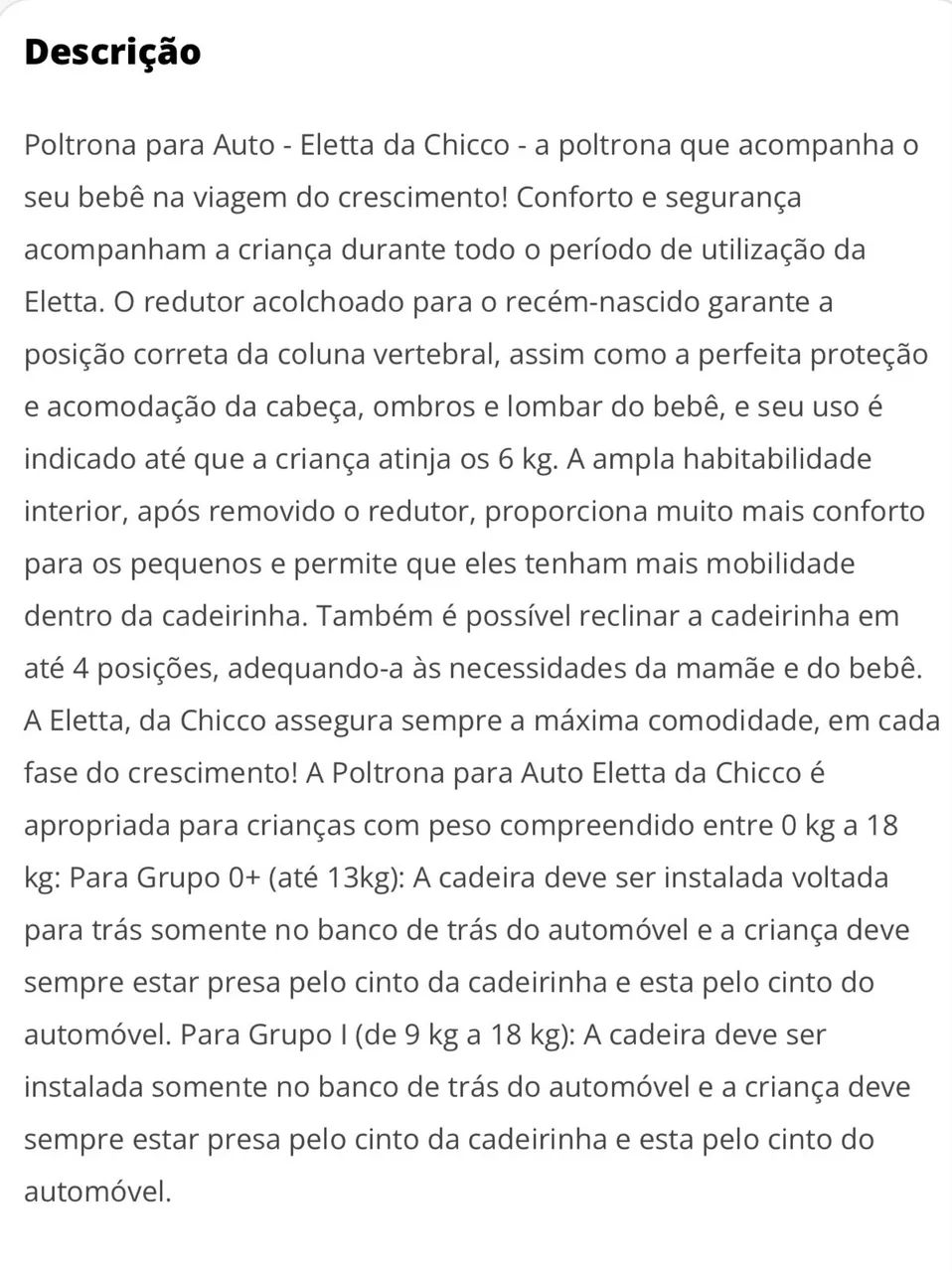 Cadeirinha pra auto eletta da Chicco black  - Foto 5