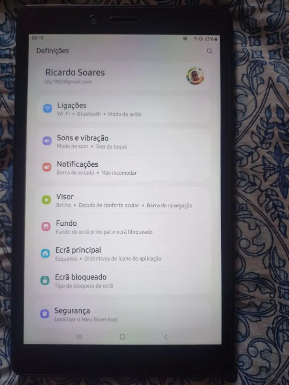 Tablet Samsung Tab A 2019