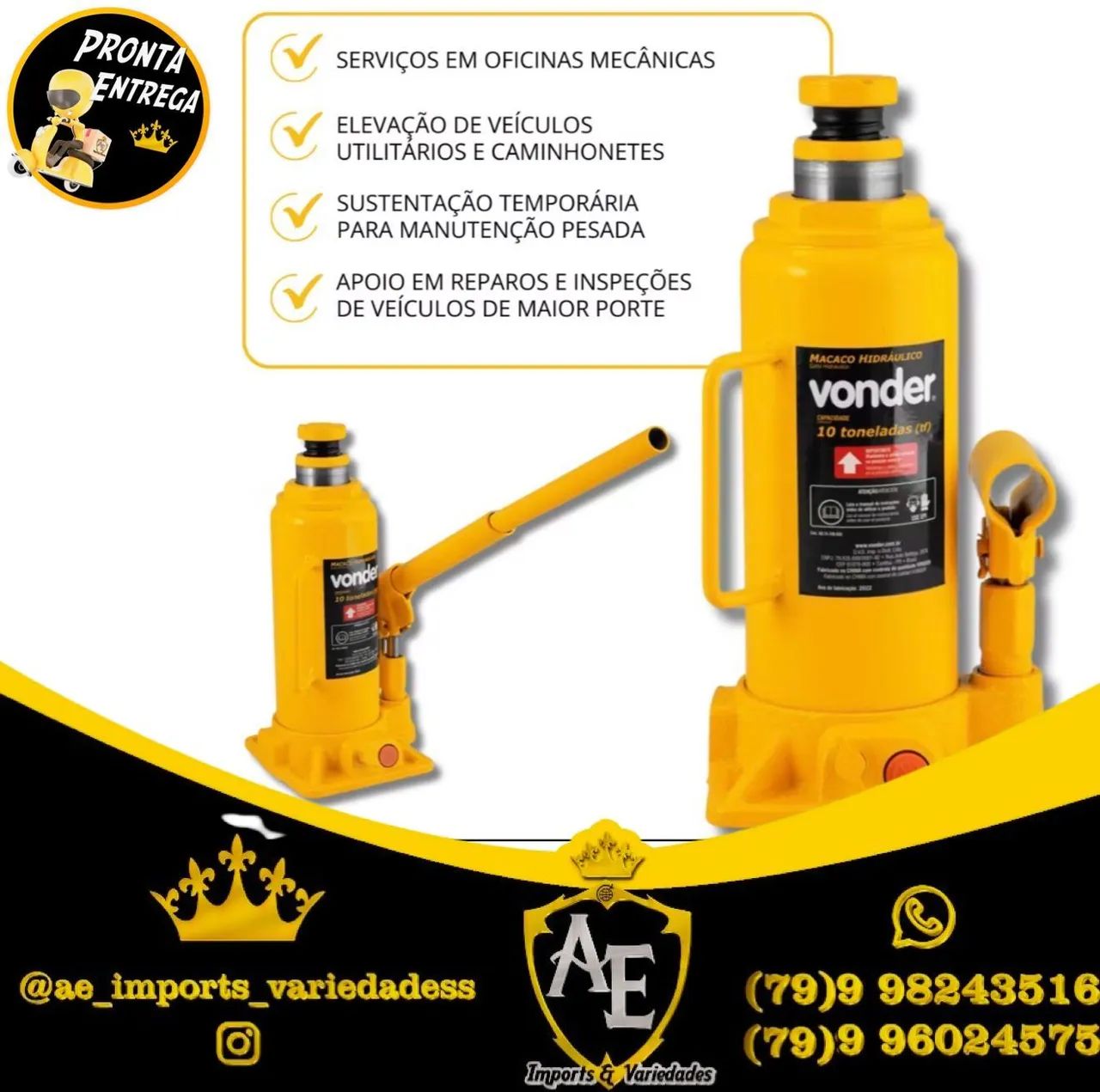 Macaco hidráulico 10 toneladas