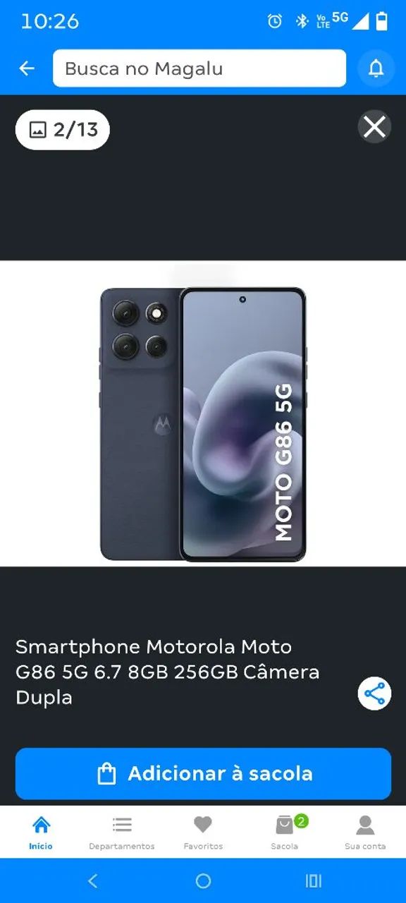Celular moto G86 G86 5G novo - Foto 3