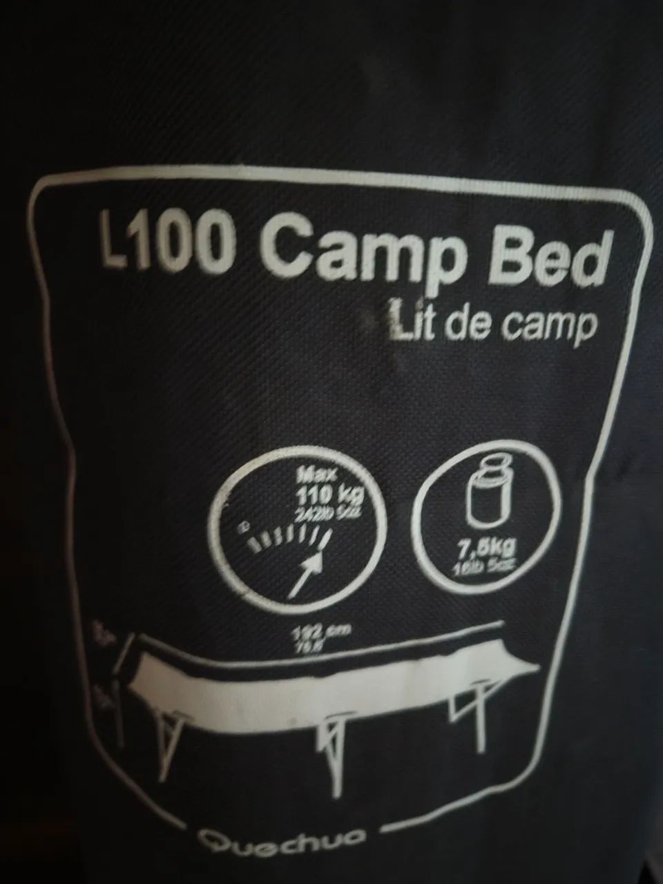 Quechua L100 Camp Bed - cama elevada para camping - Foto 2