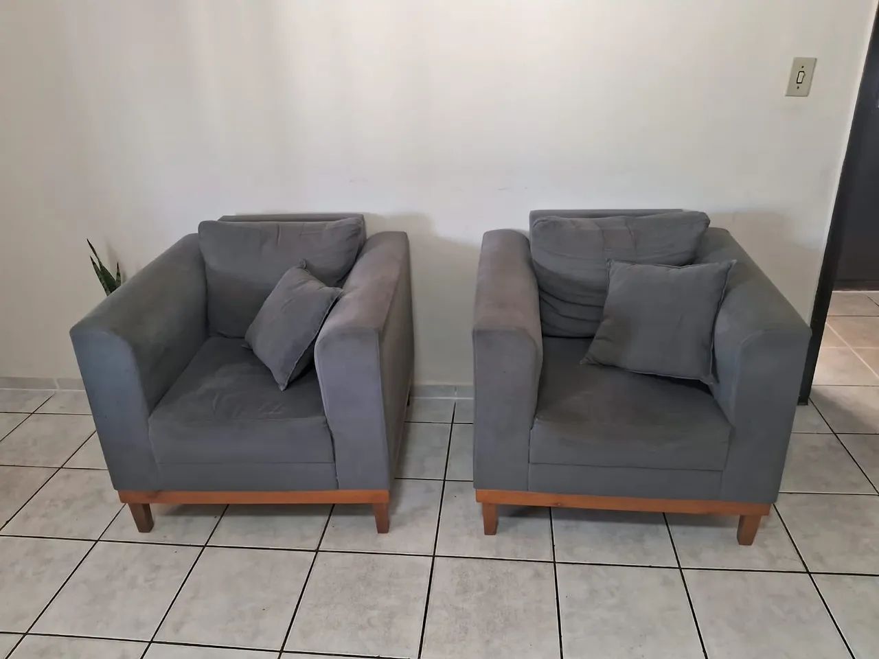 Conjunto de poltronas 2 lugares