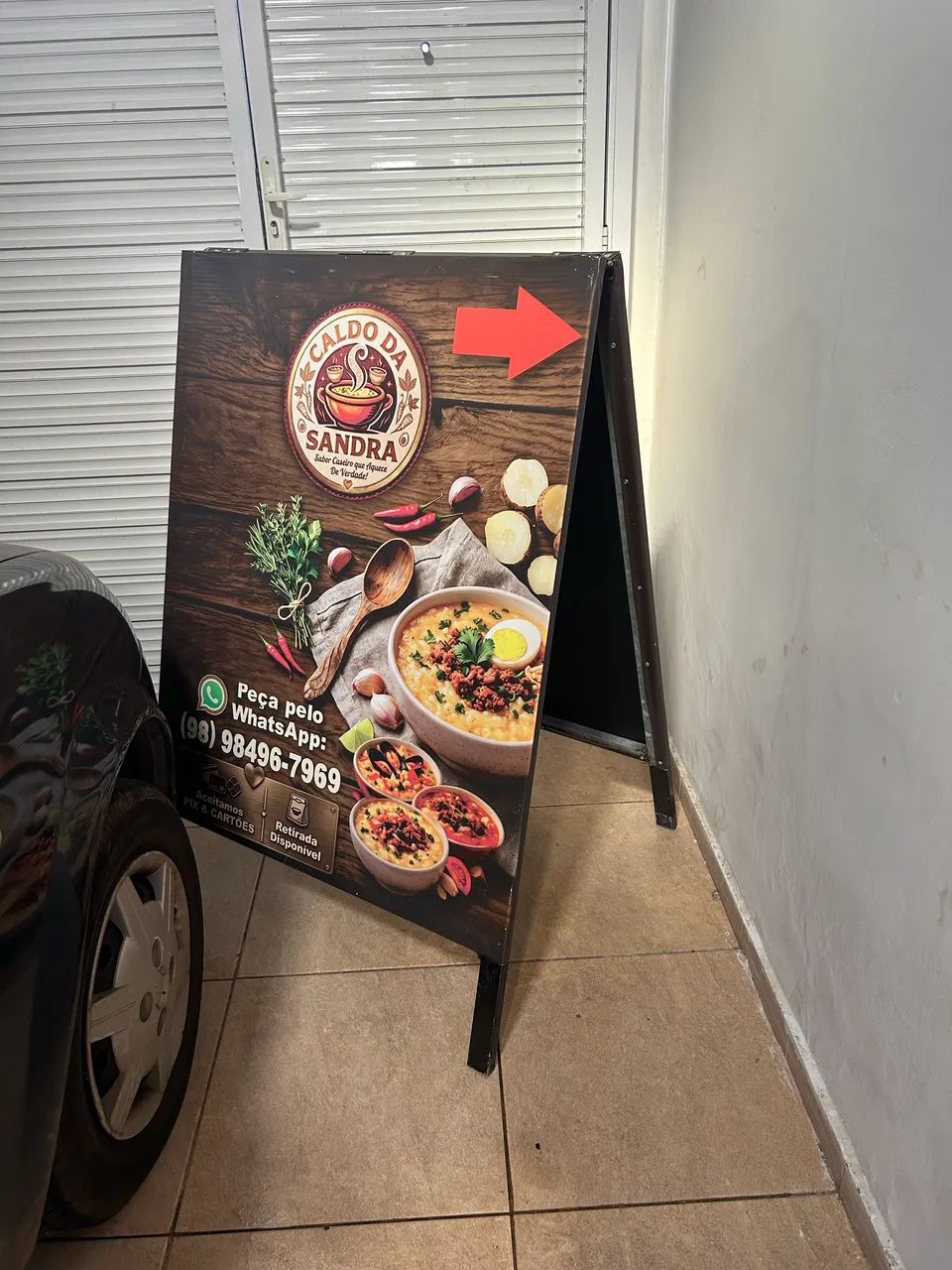 Placa cavalete 