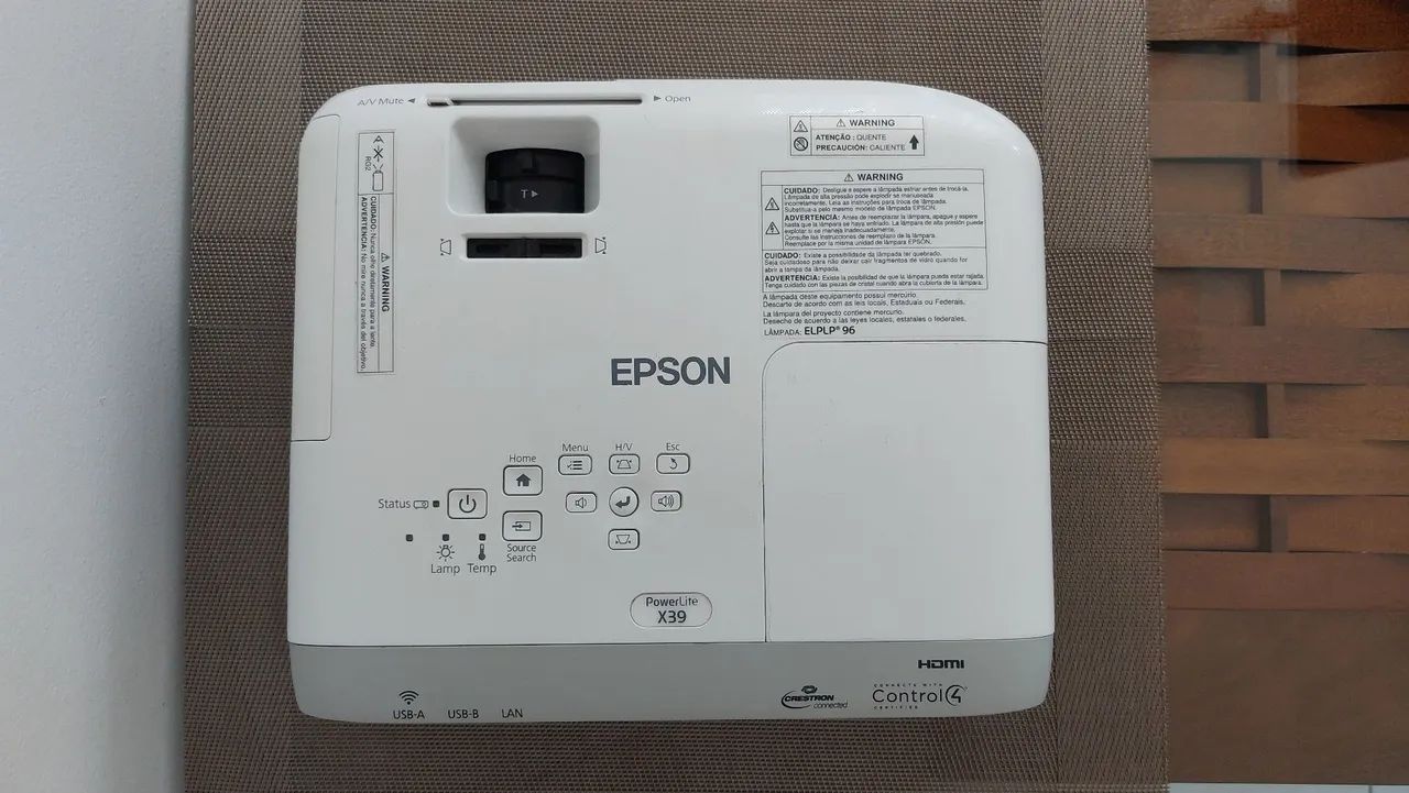 PROJETOR PROFISSIONAL 3500 LUMENS TELÃO DE ATÉ 300 POLEGADAS POWERLITE X39 - Foto 4