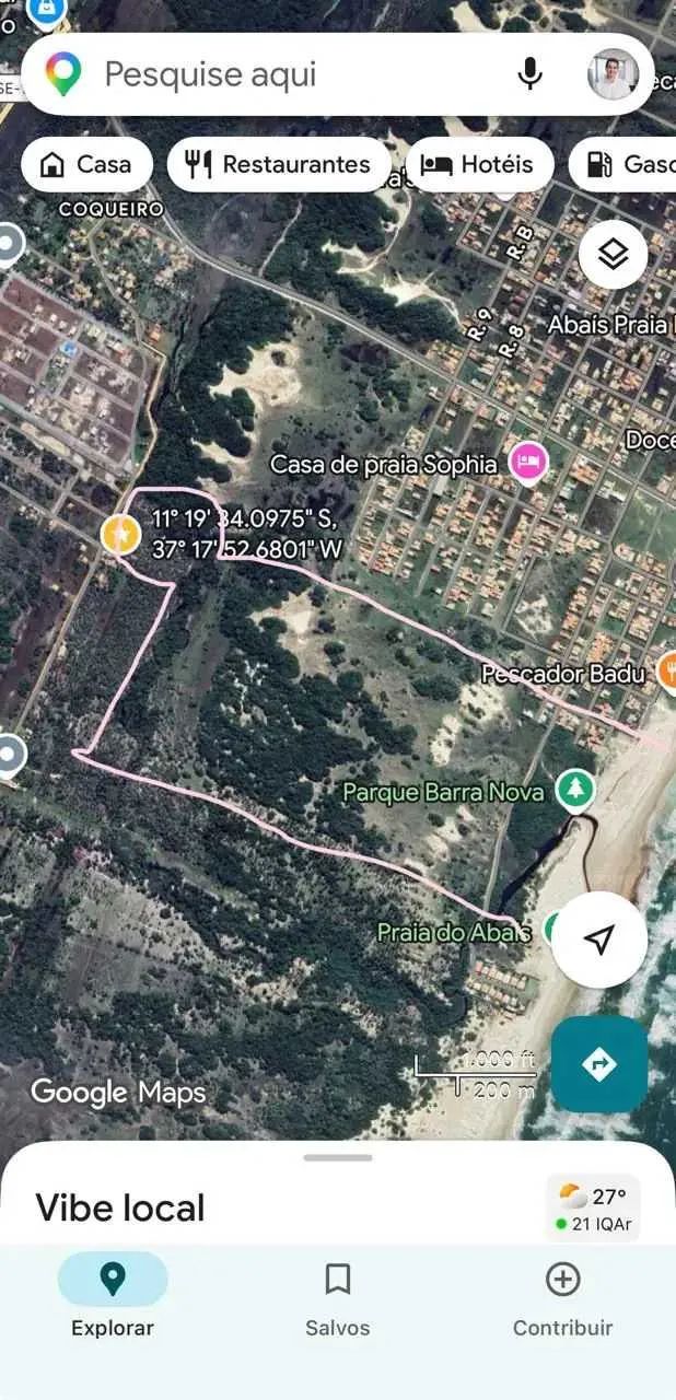 Área à venda, ABAÍS, Estância, SE [12589]