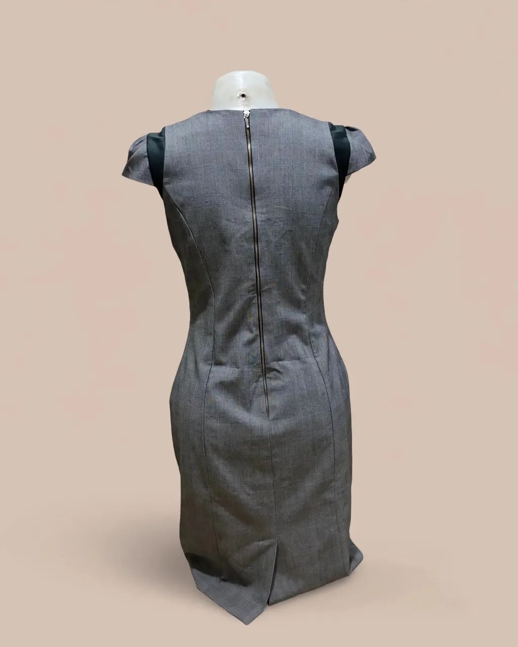 Vestido Cortelle Xadrez Cinza 40 - Foto 4