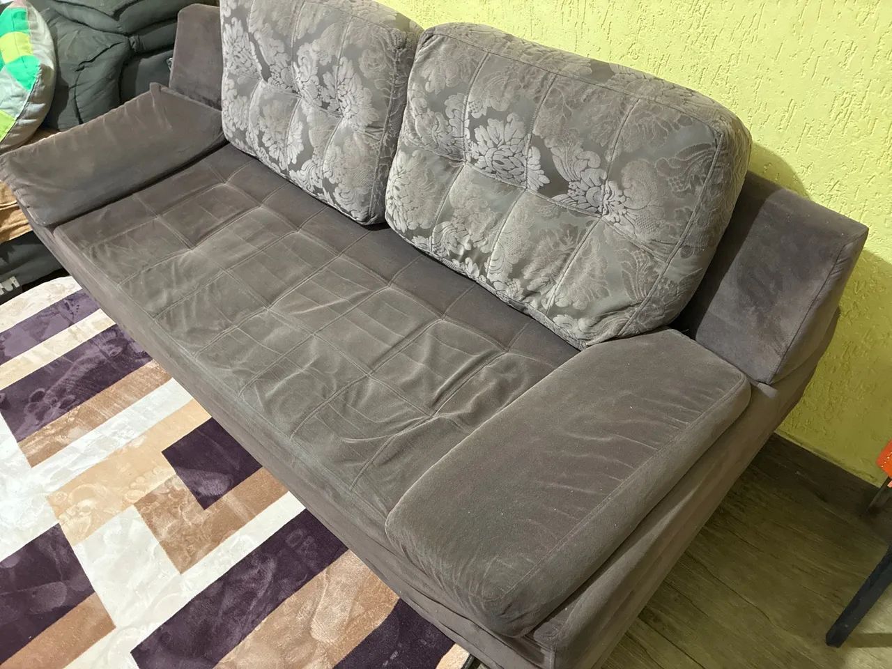 Sofá com Almofadas Removíveis -  2,15 x 90 x 85 - Foto 2