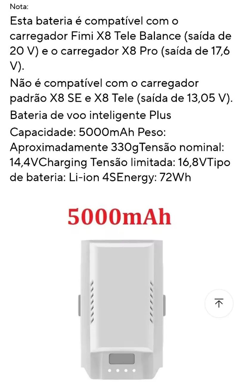 Bateria Para Drone Fimi X8 Tele  - Foto 4